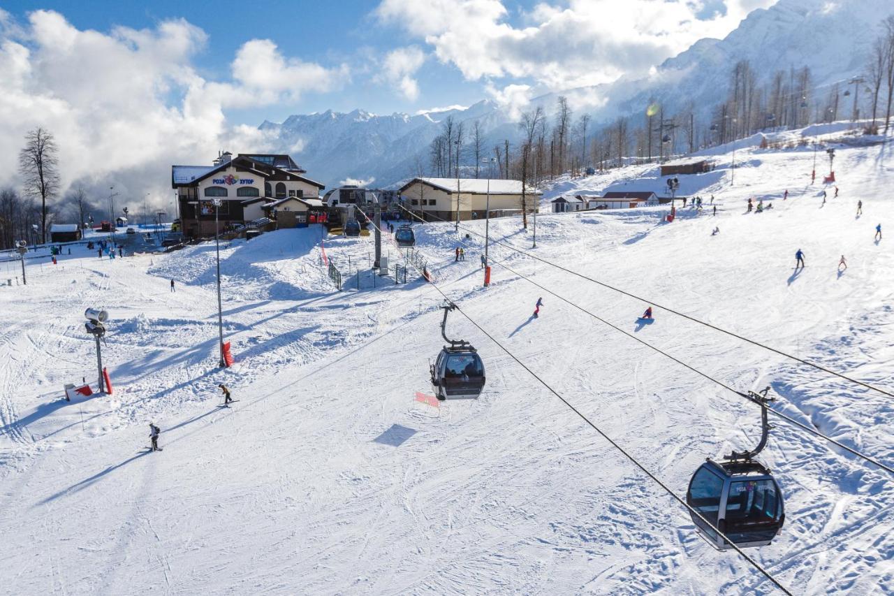 Riders Lodge Роза Хутор Krasnaja Poljana Exteriér fotografie